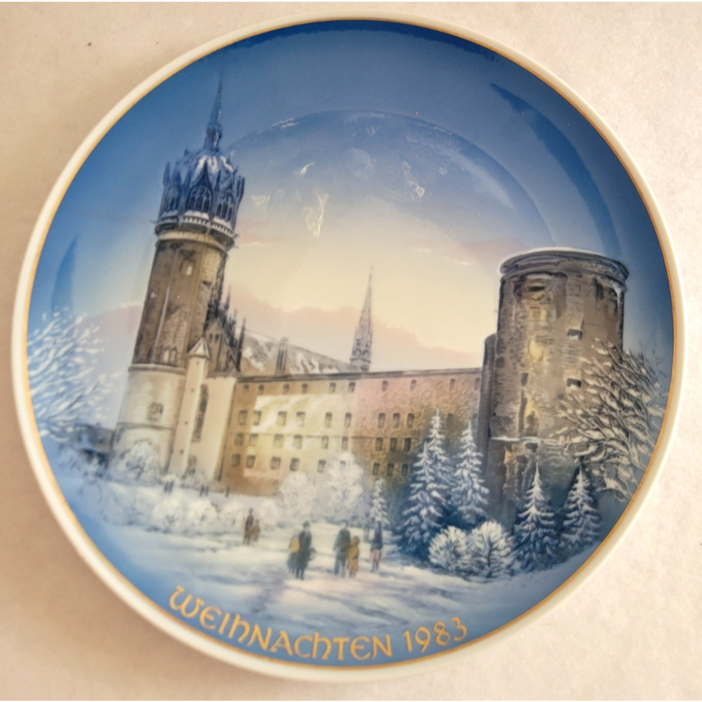 Vtg Collectible Plate‎ 1983 Rosenthal Church at Castle Wittenberg w/ Box